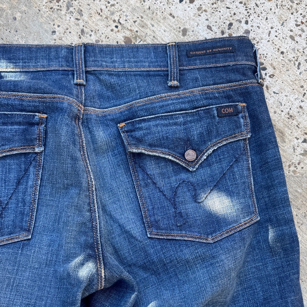 Citizens Of Humanity Dark Blue Flare Jeans - Picture 4 of 9